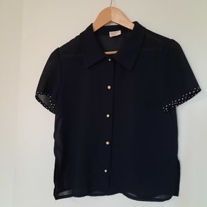 Cleo sheer short blouse